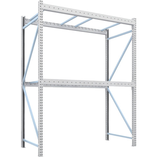 【送料都度見積】TRUSCO パレットラック1トン2300X1100XH3000 2段 単体 1D-30B23-11-2