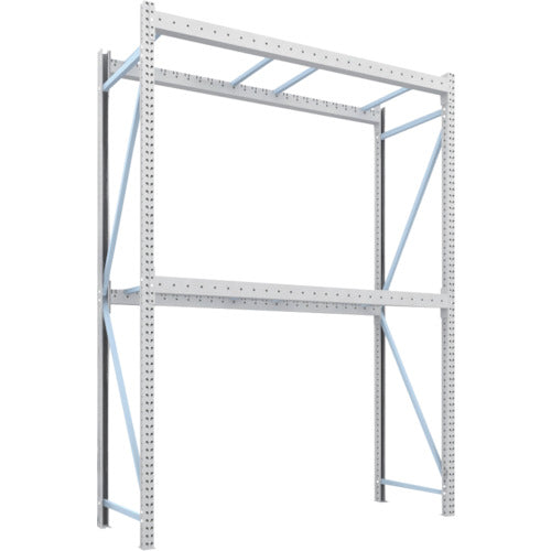 【取寄品】 TRUSCO パレットラック1トン2500X900XH3500 2段 単体 1D-35B25-09-2 【送料都度見積】