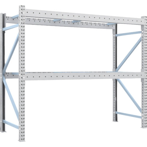 【送料都度見積】TRUSCO 重量パレットラック2トン2300×900×H2000 2段 単体 2D-20B23-09-2