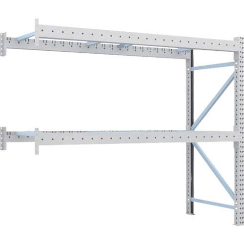 【送料都度見積】TRUSCO 重量パレットラック2トン2300×900×H2000 2段 連結 2D-20B23-09-2B