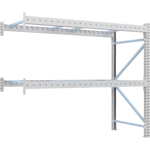 【送料都度見積】TRUSCO 重量パレットラック2トン2300×1000×H2000 2段 連結 2D-20B23-10-2B
