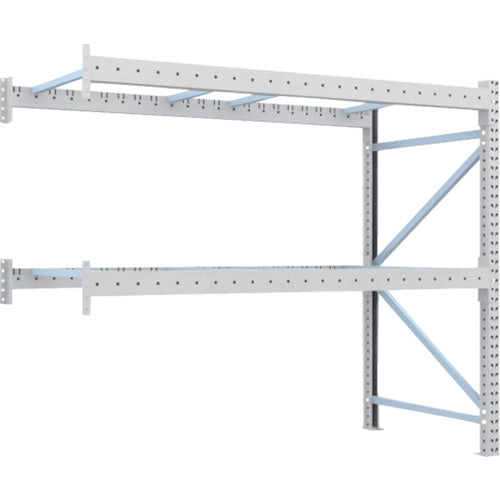 【送料都度見積】TRUSCO 重量パレットラック2トン2300×1100×H2000 2段 連結 2D-20B23-11-2B