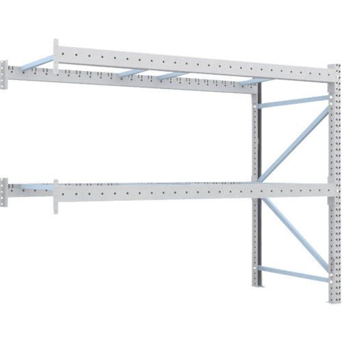 【送料都度見積】TRUSCO 重量パレットラック2トン2500×1100×H2000 2段 連結 2D-20B25-11-2B