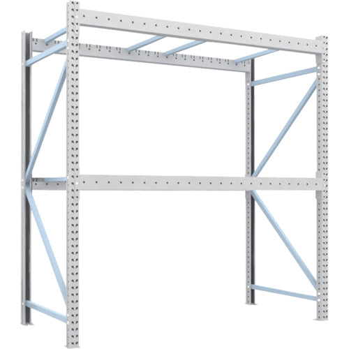 【送料都度見積】TRUSCO 重量パレットラック2トン2300×1100×H2500 2段 単体 2D-25B23-11-2