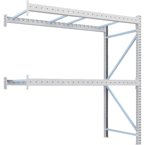 【送料都度見積】TRUSCO 重量パレットラック2トン2300×1100×H2500 2段 連結 2D-25B23-11-2B