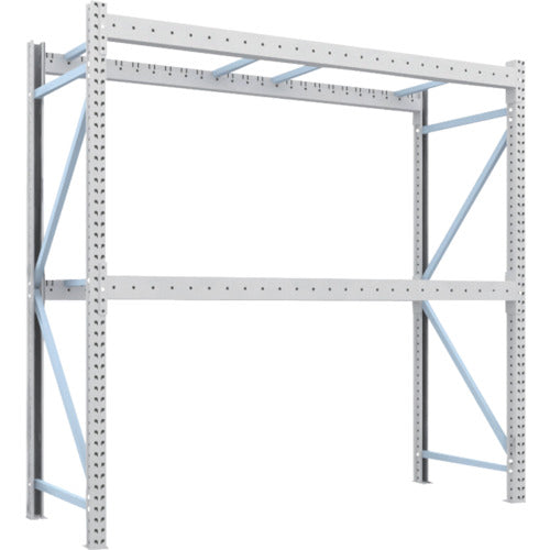 【送料都度見積】TRUSCO 重量パレットラック2トン2500×900×H2500 2段 単体 2D-25B25-09-2