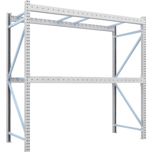 【送料都度見積】TRUSCO 重量パレットラック2トン2500×1000×H2500 2段 単体 2D-25B25-10-2
