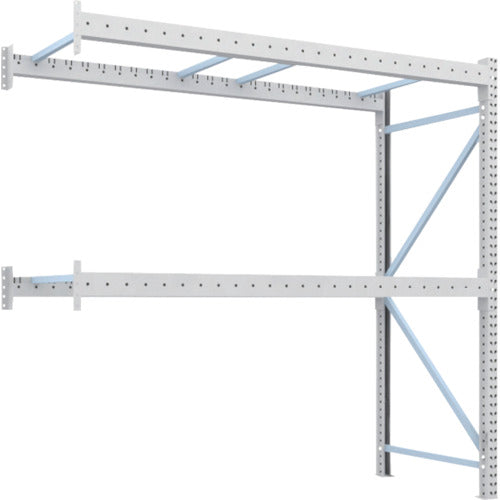 【送料都度見積】TRUSCO 重量パレットラック2トン2500×1000×H2500 2段 連結 2D-25B25-10-2B
