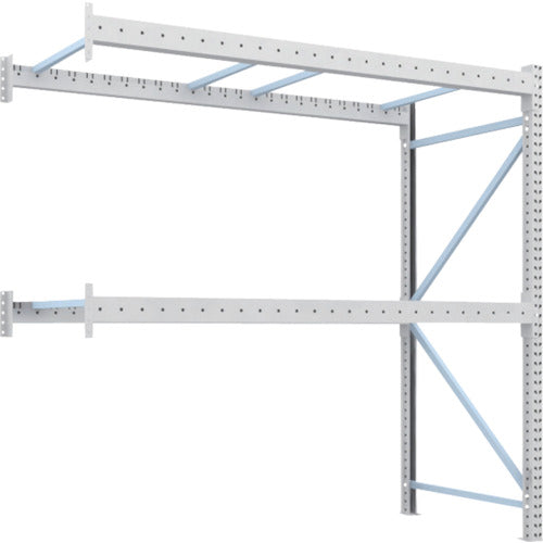 【送料都度見積】TRUSCO 重量パレットラック2トン2500×1100×H2500 2段 連結 2D-25B25-11-2B
