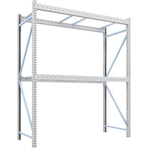 【送料都度見積】TRUSCO パレットラック2トン用2500X1000XH3000 2段 単体 2D-30B25-10-2