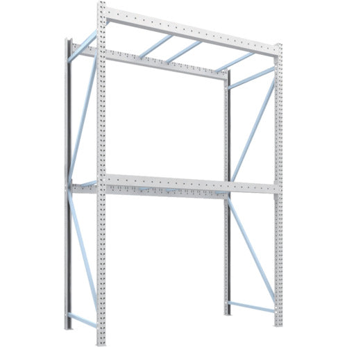 【送料都度見積】TRUSCO パレットラック2トン用2300X1100XH3500 2段 単体 2D-35L23-11-2