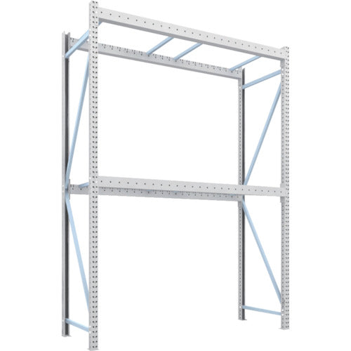 【送料都度見積】TRUSCO パレットラック2トン用2500X900XH3500 2段 単体 2D-35L25-09-2