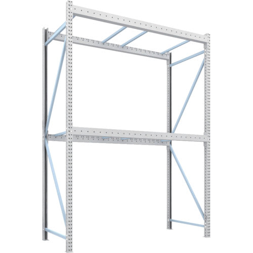 【送料都度見積】TRUSCO パレットラック2トン用2500X1100XH3500 2段 単体 2D-35L25-11-2