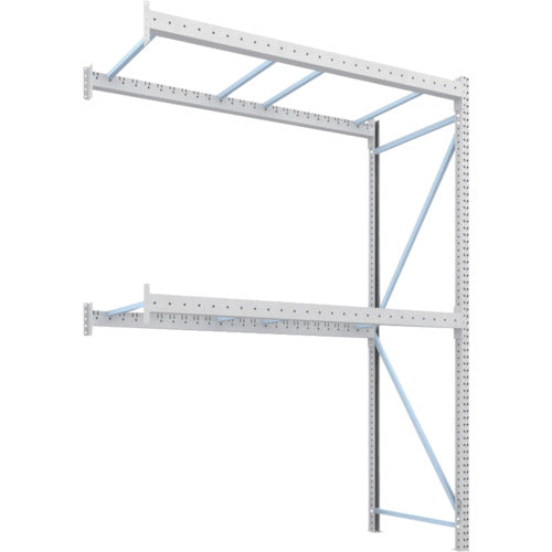【送料都度見積】TRUSCO パレットラック2トン用2500X1100XH3500 2段 連結 2D-35L25-11-2B