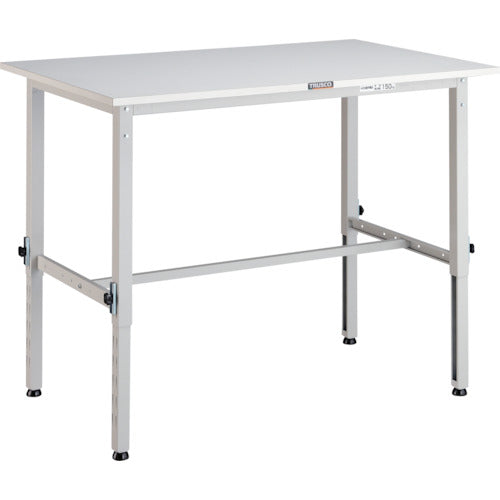 TRUSCO 軽荷重作業台高さ調節式(150kg)AEM型 900X750XH650~950 基本タイプ ホワイト色 AEM-0975 W