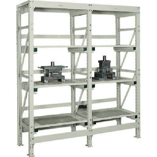 【送料都度見積】TRUSCO スチールラック 金型ラック中量用 900X617XH2115 単体 NG ネオグレー M10-7363KA(NG)