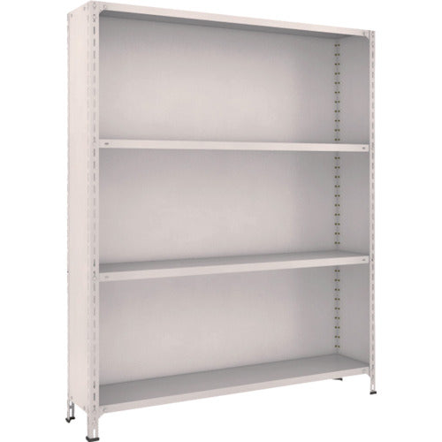 TRUSCO スチールラック 軽量棚背板・側板付 W1500XD300X1800 4段 ネオグレー 65V-24(NG)