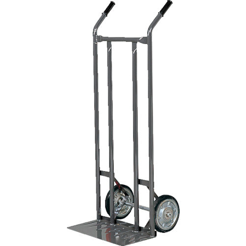 【送料都度見積】TRUSCO スチールパイプ製二輪車 均等荷重200kg H1210 すくい板205×470 2011
