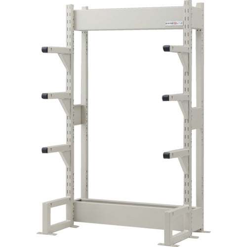 【取寄品】 TRUSCO ボルトレス長尺保管棚M3 単式基本1500X300XH2100 4段 VRM37534 【送料都度見積】