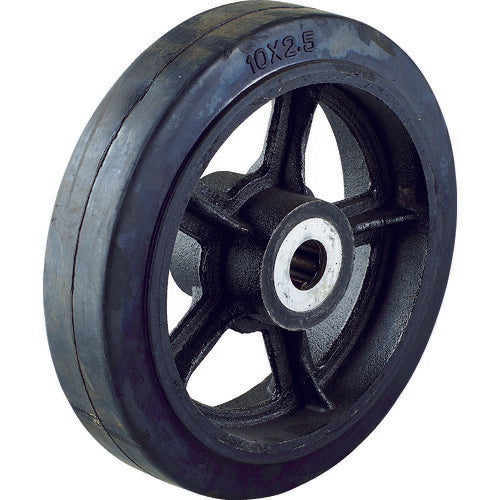 【取寄品】 TRUSCO ドラム缶運搬車TDR-1用250mmゴム車輪 TDR-1-10C 【送料都度見積】