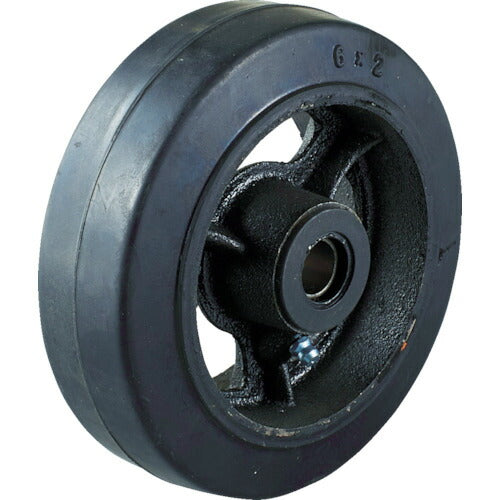 【取寄品】 TRUSCO ドラム缶運搬車TDR-1用150mmゴム車輪 TDR-1-6C 【送料都度見積】