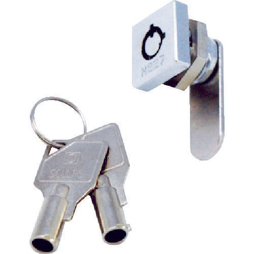 【取寄品】 TRUSCO シリンダー錠 ミニスクウェアロック 2箇所抜け CL-CA021 【送料都度見積】