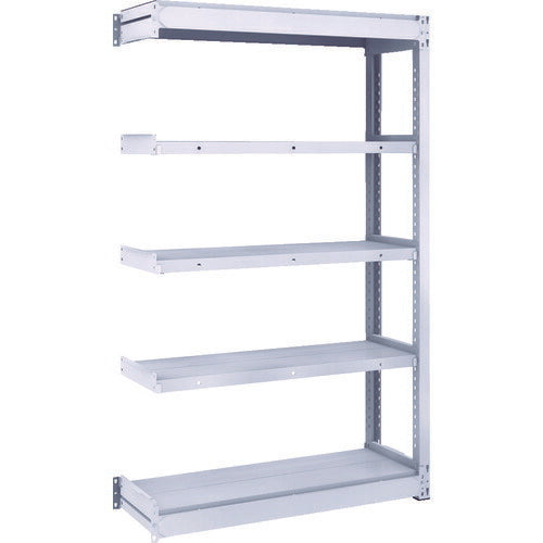 TRUSCO TUG型軽中量ボルトレス棚 200kg 連結型 940×324×H1500 5段 TUG200-53K-5B