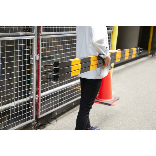 TRUSCO 角型転がりにくいガードバー 2.0ｍ GBMK-20