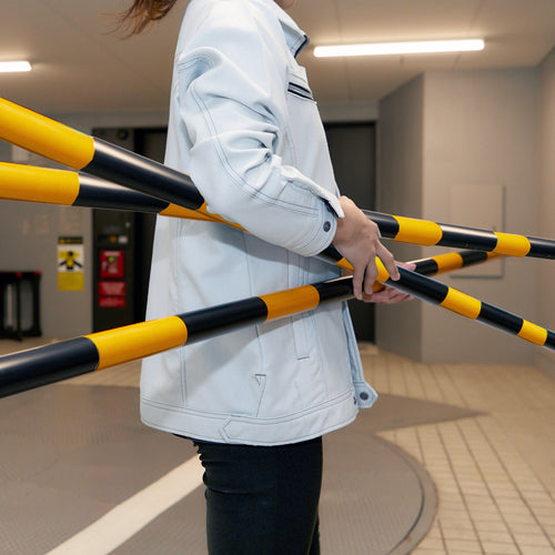 TRUSCO 角型転がりにくいガードバー 2.0ｍ GBMK-20