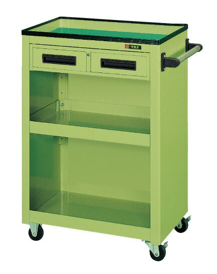 パネルワゴン（天板皿型・引出し・背パネル付） PMW-5C 020722 ※法人向け 個人宅配送不可