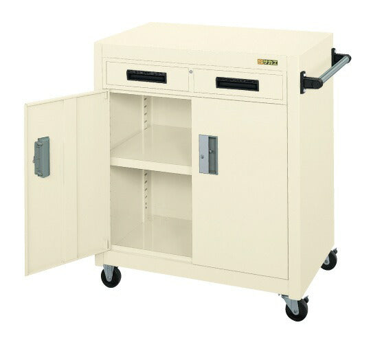 パネルワゴン（天板フラット・引出し・扉付） PKW-7AI 020746 ※法人向け 個人宅配送不可