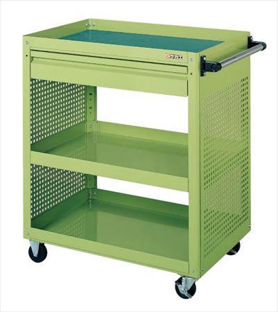 スーパーワゴン両側面パンチングパネル付 EKR-1CP 020755 ※法人向け 個人宅配送不可