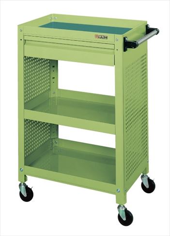 スーパーワゴン両側面パンチングパネル付 SSW-112CPR 020757 ※法人向け 個人宅配送不可