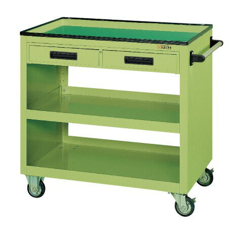 パネルワゴン（天板皿型・引出し付） PGW-4C 020854 ※法人向け 個人宅配送不可