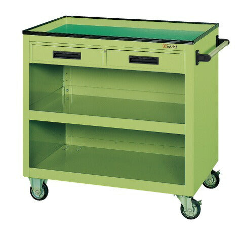 パネルワゴン（天板皿型・引出し・背パネル付） PGW-5C 020855 ※法人向け 個人宅配送不可