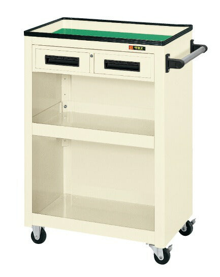 パネルワゴン（天板皿型・引出し・背パネル付） PMW-5CI 020876 ※法人向け 個人宅配送不可