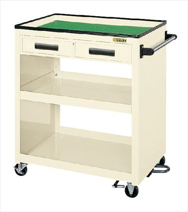 パネルワゴン（天板皿型・引出し・フットブレーキ付） PKW-4CBRI 020890 ※法人向け 個人宅配送不可