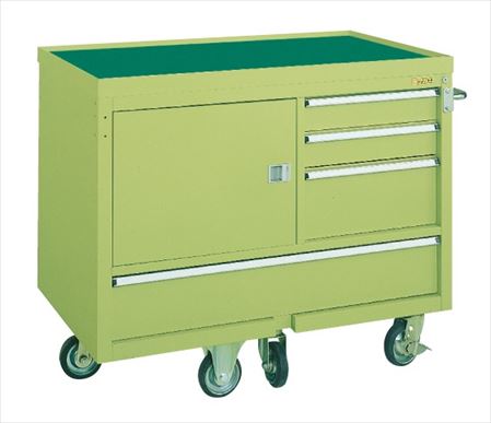 キャビネットワゴン（天板皿型） Q-22BKT 021247 ※法人向け 個人宅配送不可