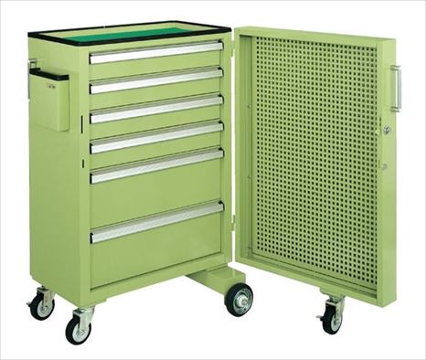 キャビネットワゴンスイングドア付 CW-SD1N 021435 ※法人向け 個人宅配送不可