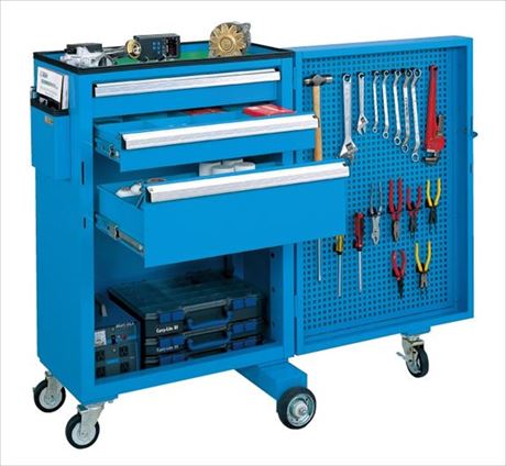 キャビネットワゴンスイングドア付 CW-SD3N 021436 ※法人向け 個人宅配送不可