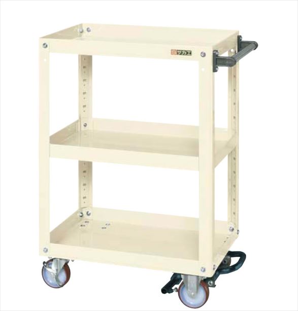 スーパーワゴン（フットブレーキ付） EMR-157BRNUI 021604 ※法人向け 個人宅配送不可