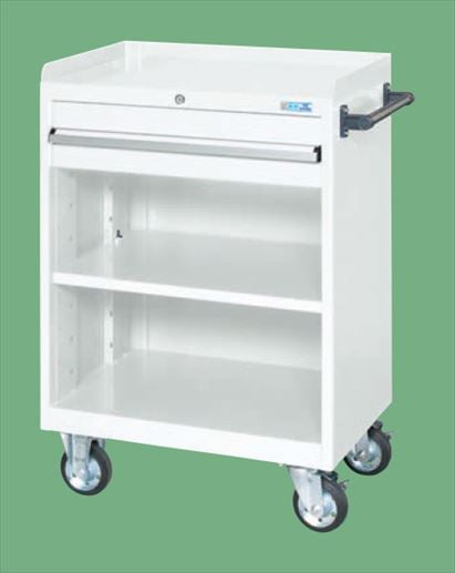 キャビネットワゴン（棚板付） CV-101TW 021671 ※法人向け 個人宅配送不可