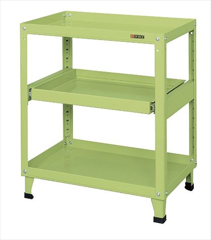 スーパーワゴン（固定タイプ・スライド棚付） KN-200S 022440 ※法人向け 個人宅配送不可