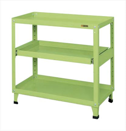 スーパーワゴン（固定タイプ・スライド棚付） GN-200S 022447 ※法人向け 個人宅配送不可