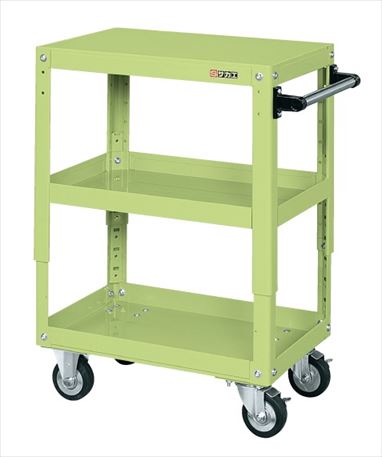 スーパーワゴン高さ調整タイプ（ナイロンウレタン車） TEMR-350NU 022533 ※法人向け 個人宅配送不可