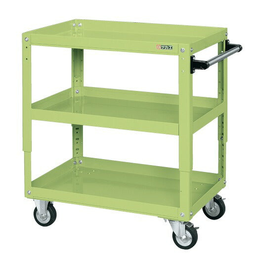 スーパーワゴン高さ調整タイプ（ナイロンウレタン車） TEKR-400NU 022537 ※法人向け 個人宅配送不可