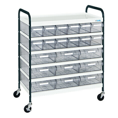 ＣＳワゴン透明ボックス付 CSG-129TWD 028877 ※法人向け 個人宅配送不可