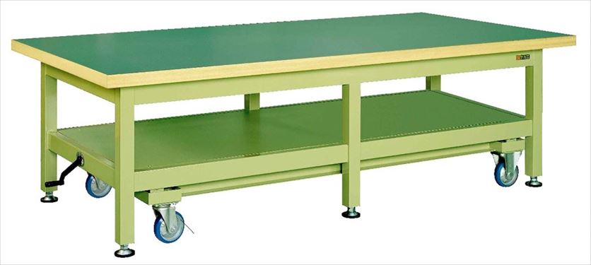 超重量作業台ＫＷＣタイプ（ハンドル昇降移動式） KWCF-2412 030535 ※法人向け 個人宅配送不可