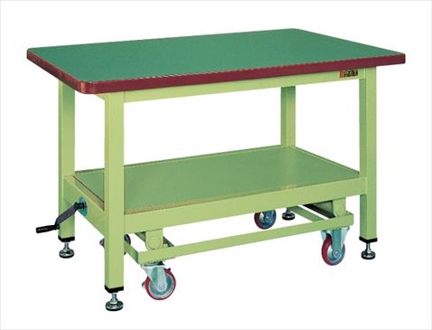 超重量作業台ＫＷＣタイプ（ハンドル昇降移動式） KWCF-12 030601 ※法人向け 個人宅配送不可