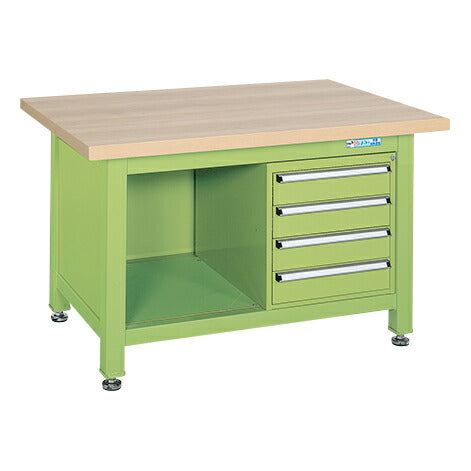 超重量作業台Ｗタイプ（キャビネットＷ－４Ｎ付） WM-2F4B 032738 ※法人向け 個人宅配送不可